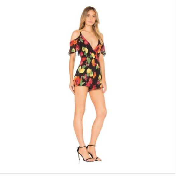 Privacy Please Leon Romper in Tropical Fruit Sz M - Picture 2 of 8